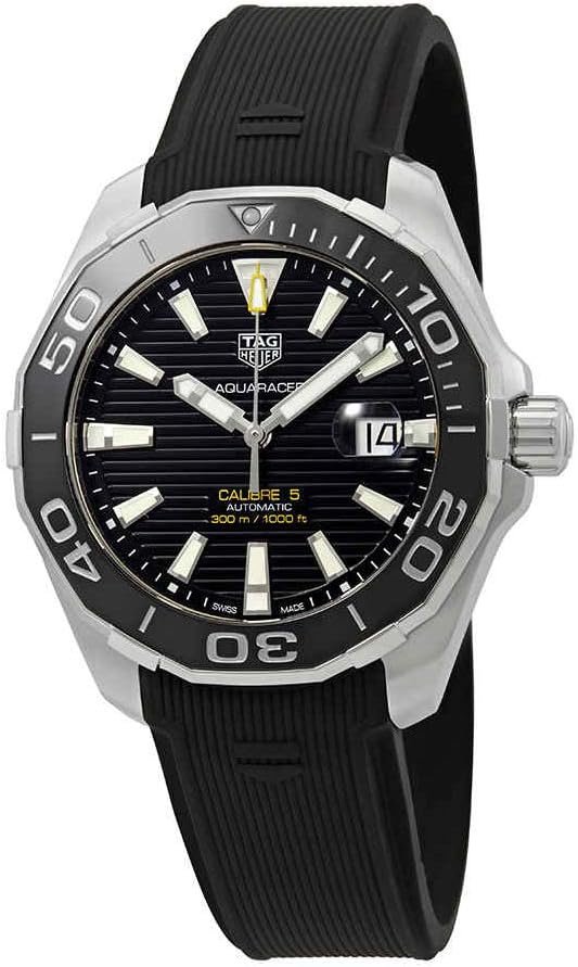 Tag Heuer Aquaracer Automatic Black Dial Men's Watch WAY201A.FT6142, Black, Diving Watch