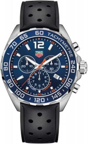 Formula 1 Quartz Blue Dial Black Rubber Strap Men's Watch WAZ1010.FT8024