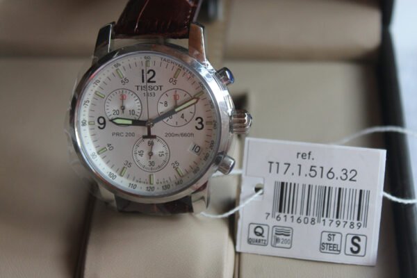 Mens Tissot PRC200 T17.1.586.32 White Chronograph Watch
