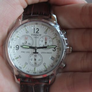 Mens Tissot PRC200 T17.1.586.32 White Chronograph Watch