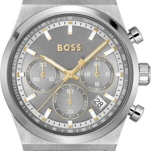 71bYdj0eWCL._AC_SX522_ BOSS Chronograph Quartz Watch for Men Candor Chrono Collection - Available with Stainless Steel Bracelet, Leather or Silicone Strap HB1514221