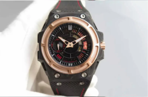 Linde Werdelin Spidolite Tech Gold Forged Carbon Black & Red