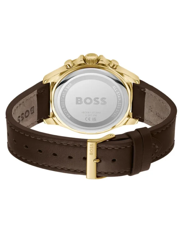 Hugo Boss Brown Leather Strap HB1514100  Men's Watch  top hot watches 1514100