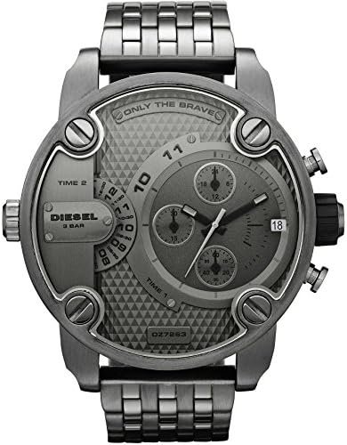 Diesel Men's DZ7263 Little Daddy Series Analog Display Analog Quartz Grey Watch