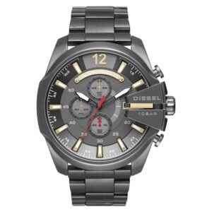 Diesel Men's DZ4421 Mega Chief Gunmetal Watch, Grey, Chronograph