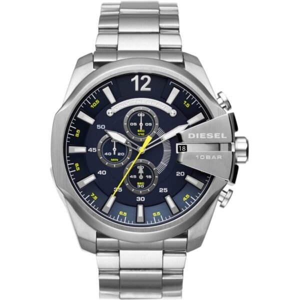 Diesel Master Chief Men's Watch with Stainless Steel Bracelet, Silicone or Leather Band; Analog or Digital Movement DZ4465