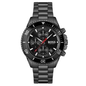 BOSS Admiral 46mm Stainless Steel Chronograph Men's Watch 1514258 | Black