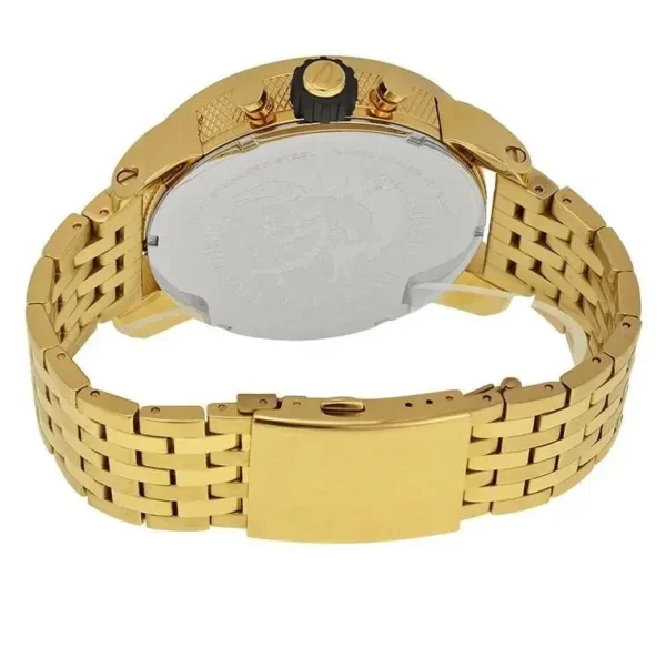 Diesel Little Daddy 51mm Gold-tone Stainless Steel Case with Gold-tone Stainless Steel Band Men's Wristwatch (DZ7347)