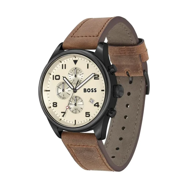Hugo Boss Chronograph Cream Dial Men's Watch  HB1513990 1513990
