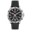 Hugo Boss Leather Strap Black Dial Men's Watch HB1514055 1514055