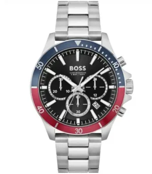 NEW GENUINE BOSS HB1514108 MEN'S TROPER BLACK SILVER WATCH 1514108 top hot watches