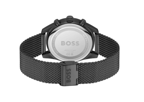 HUGO BOSS SKYTRAVELLER BLACK DIAL MENS WATCH | HB1514150