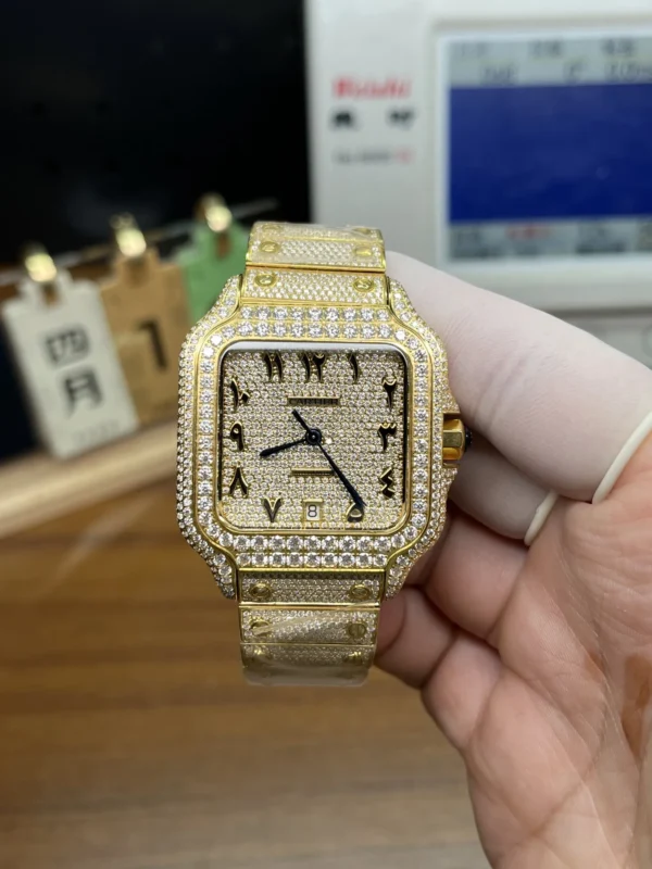 cartier CELESTIAL GLOW MOISSANITE DIAMOND oro real 18k /24k