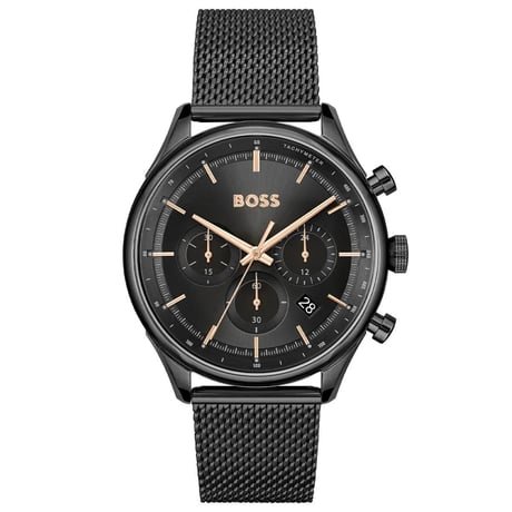 top hot Hugo Boss HB1514065 Black Dial, 45mm – Men's Wristwatch 1514065