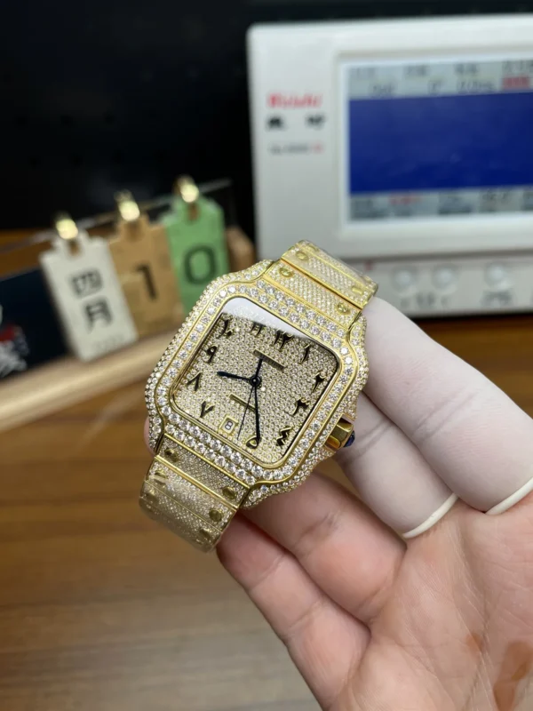 cartier CELESTIAL GLOW MOISSANITE DIAMOND oro real 18k /24k