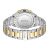 Hugo Boss hb1513974 Men's Energy Chronograph Watch Grey Dial Two-Tone Bracelet Dodecagon Bezel 44mm