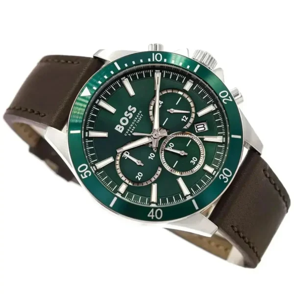 Hugo Boss Troper Men's Chronograph Watch - Green Dia hb1514098 1514098