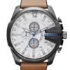 Diesel Master Chief Men's Watch with Stainless Steel Bracelet Silicone or Leather Band