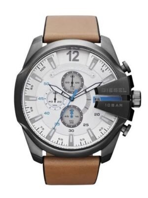 Diesel Master Chief Men's Watch with Stainless Steel Bracelet Silicone or Leather Band