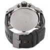 Diesel DZ7270 Baby Daddy Oversized Chronograph Black Leather Band Men's Watch