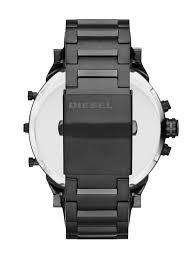 NEW DIESEL MR BIG DADDY 2.0 DZ7312 57MM XL BLACK & ROSE GOLD MENS WATCH