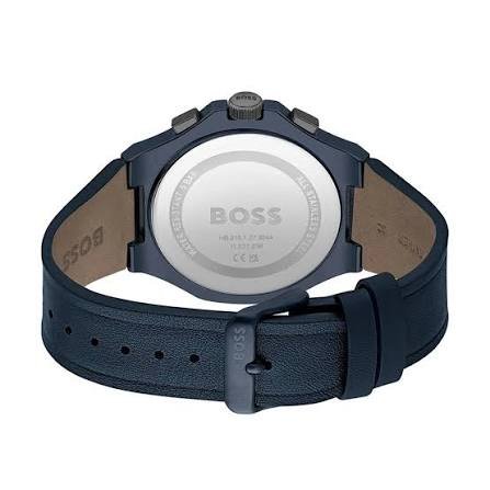Hugo Boss Taper Grey Dial Leather Men's Watch | HB1514086 1514086