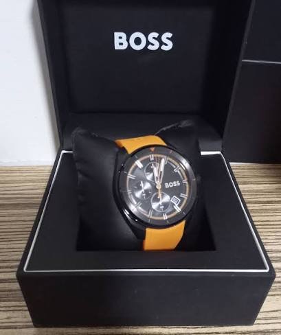Hugo Boss Orange Rubber Strap Men's Watch - HB1513957 1513957