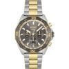 Hugo Boss hb1513974 Men's Energy Chronograph Watch Grey Dial Two-Tone Bracelet Dodecagon Bezel 44mm