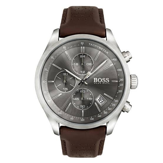 Hugo Boss HB1513476 Grand Prix Chronograph Quartz Grey Dial Men's Watch – WATCH ACES
