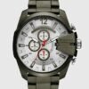NEW DIESEL MEGA CHIEF OLIVE GREEN TONE,ION PLATED,CHRONO,BRACELET WATCH DZ4478