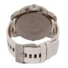 Diesel Badass Chronograph White Dial White Leather Strap Watch For Men - DZ7265