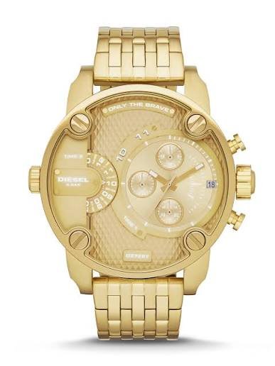 Diesel DZ7287 Little Daddy XL Big Chronograph Gold Stainless Steel Men's Watch