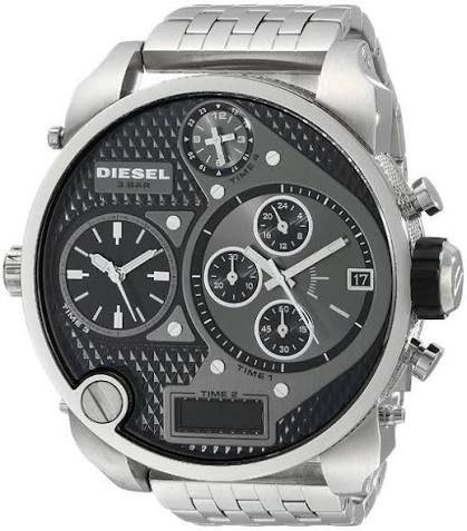 Diesel Men's SBA Chronograph Analog Digital Dial Stainless Steel Watch DZ7221