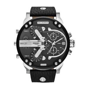 Diesel Mr. Daddy 2.0 Men's Watch with Oversized Chronograph Watch Dial and Stainless Steel, Silicone, Fabric or Leather Band DZ7313