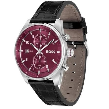 HUGO BOSS SKYTRAVELLER RED DIAL MENS WATCH | HB1514193 1514193