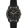 HUGO BOSS MENS TRACE CHRONO WATCH HB1514003 BLACK DIAL - WARRANTY 1514003