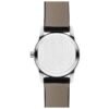 0606503-2 Movado Museum Classic Black Dial Black Leather Strap Watch For Women - 0606503