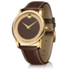 Movado Museum Classic Brown Dial Brown Leather Strap Watch For Men - 0606880