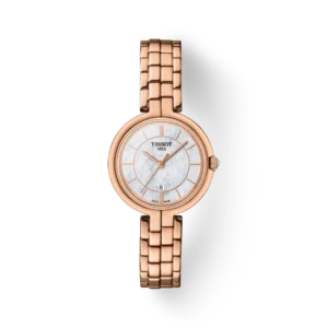 0_328a90a8-6fa0-4341-8018-eb23c1fc3868 Tissot T Lady Flamingo Mother of Pearl Dial Rose Gold Steel Strap Watch For Women - T094.210.33.111.01