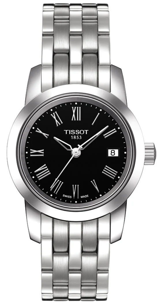 0_9b1018ed-eb5c-44a2-8740-20b59885a906 Tissot T Classic Dream Black Dial Watch For Women - T033.210.11.053.00
