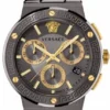 1-49_dbd75ab6-632d-405a-aab9-cf8a8a05bfd4 Versace Greca Icon Chronograph Black Dial Black Steel Strap Watch For Men - VEZ900521