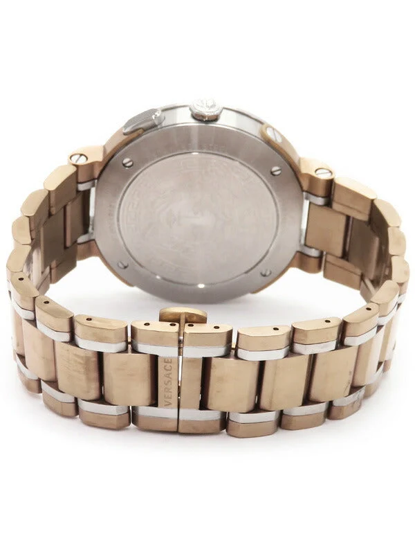 1018028180016_2 Versace V Extreme Chronograph White Dial Rose Gold Stainless Steel Watch for Women - VCN050017