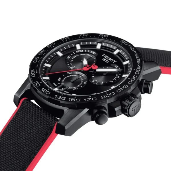 106104 Tissot Supersport Chrono Giro D'Italia Black Dial Black Nylon Strap Watch for Men - T125.617.37.051.00