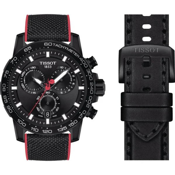 106106 Tissot Supersport Chrono Giro D'Italia Black Dial Black Nylon Strap Watch for Men - T125.617.37.051.00