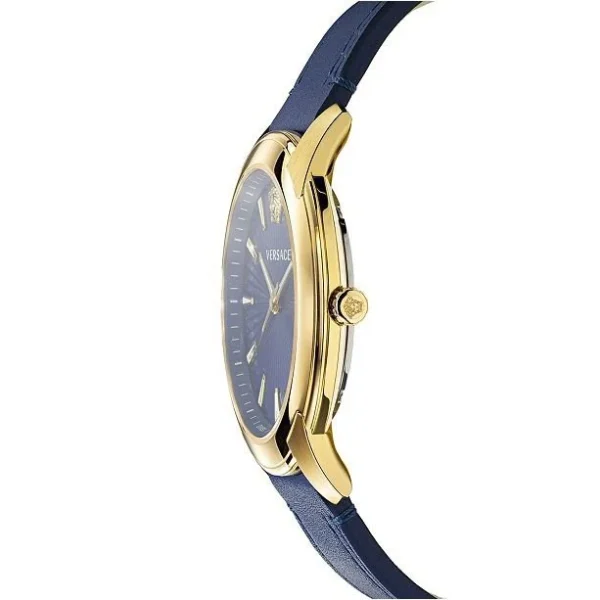 12406303_fpx_2 Versace V-Urban Quartz Blue Dial Blue Leather Strap Watch for Men - VELQ00319