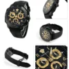133466_resize_1200-1600-4 Versace Dylos Chronograph Black Dial Black Rubber Strap Watch for Men - VQC020015
