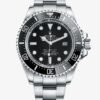 ROLEX OYSTER PERPETUAL SEA-DWELLER DEEPSEA 330 WATCH BLACK WITH STAINLESS STEEL SILVER BELT