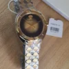 Versace Shadov Quartz Gold Dial Two Tone Steel Strap Watch for Women - VEBM00518