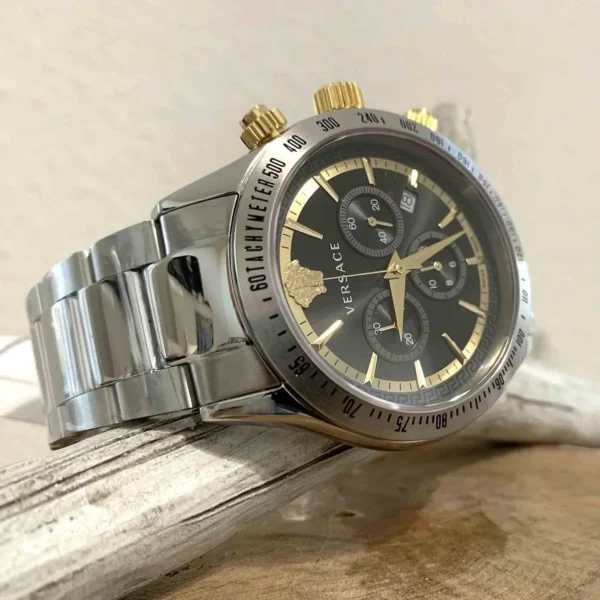 170875272_max_09dbc6c1-abef-47c5-8f66-fbfe18d4e7ac Versace Classic Chronograph Quartz Black Dial Silver Steel Strap Watch For Men - VEV700419