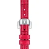 Tissot Bellissima Small Lady Diamonds Mother of Pearl Dial Red Leather Strap Watch For Women - T126.010.66.113.00